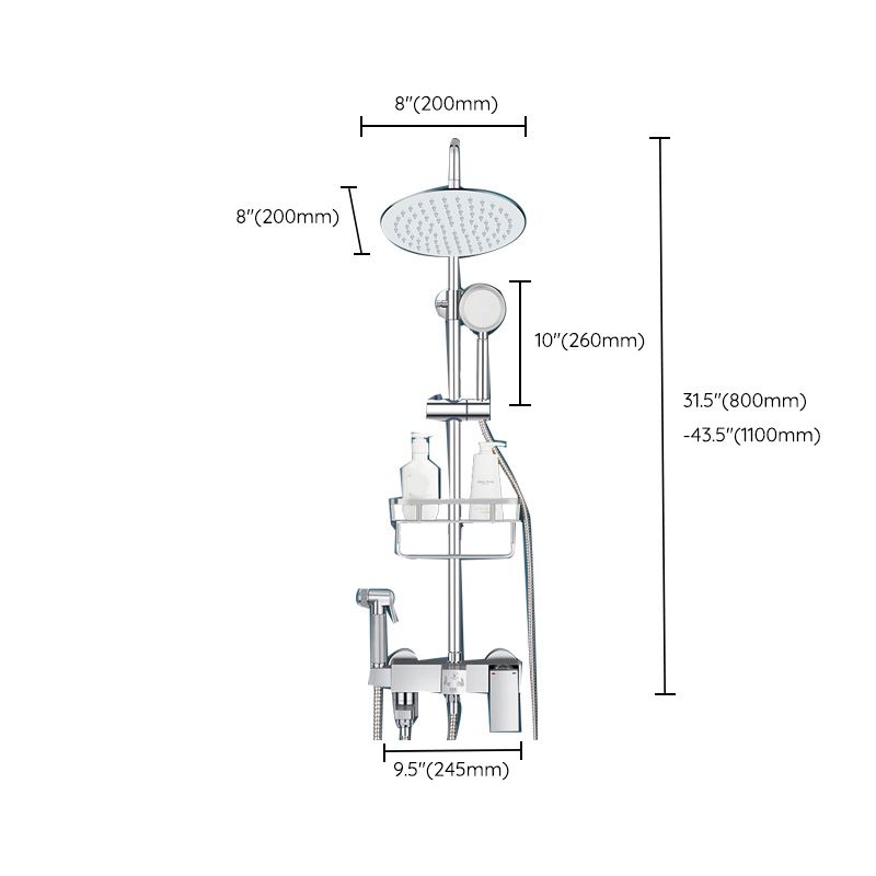 Avtoit | Modern Shower System Handle Lever Wall Mounted Spot Resist Copper Shower System