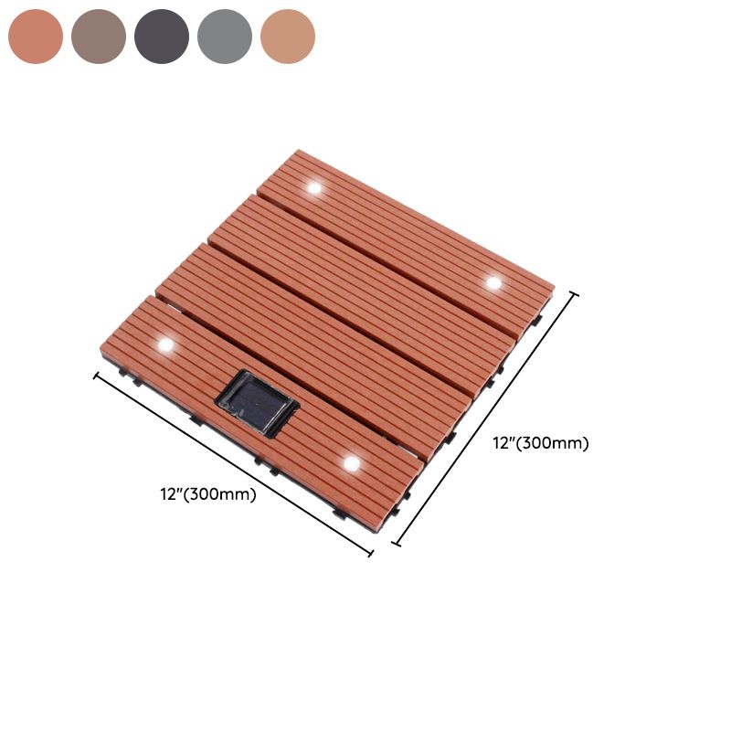 Avtoit | Striped Pattern Terrace Floor Tiles Square Click Floor Tiles Floor Board