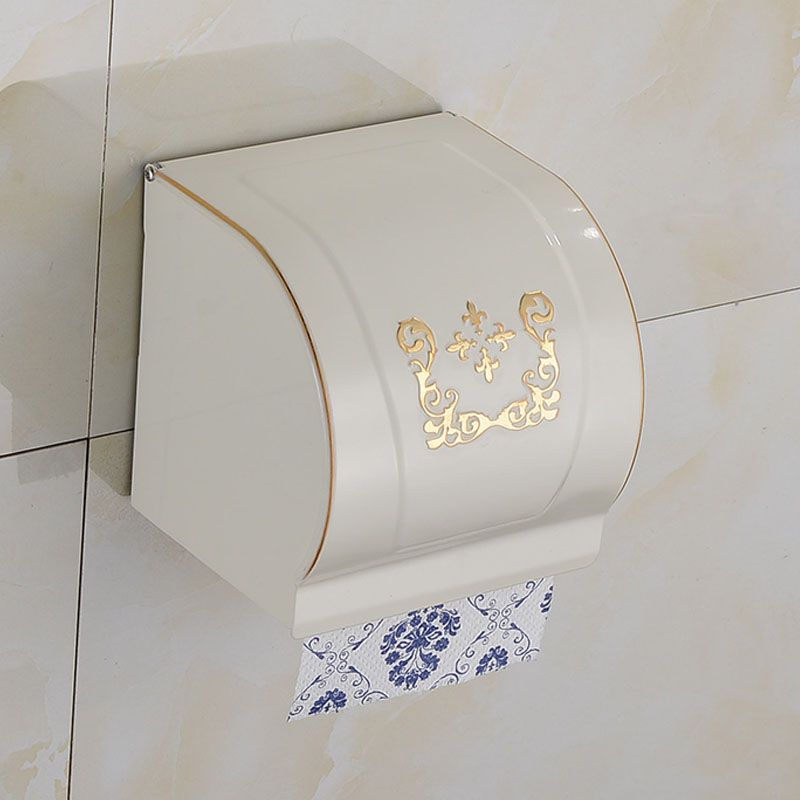 Avtoit | Vintage Bathroom Accessory Set Aluminum Paper Holder in White