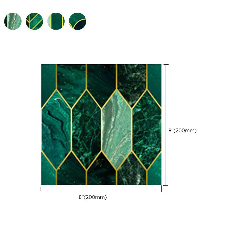 Avtoit | Polygon Peel and Stick Splash Guard Tile PVC Mosaic Peel and Stick Tile for the Kitchen