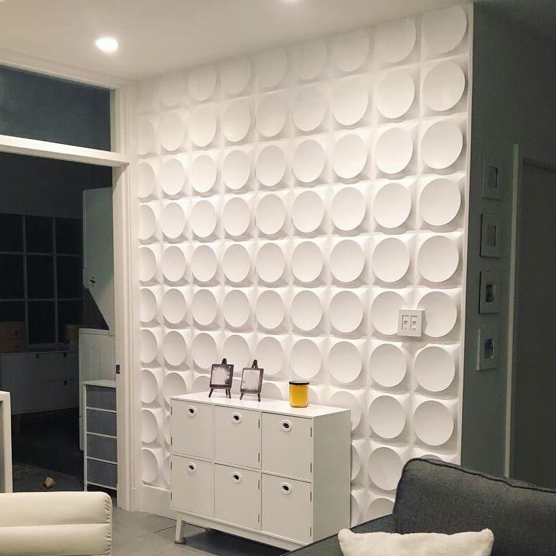 Avtoit | Modern Style PVC Wall Panel Living Room Peel and Stick Wall Covering 3D Wall Covering