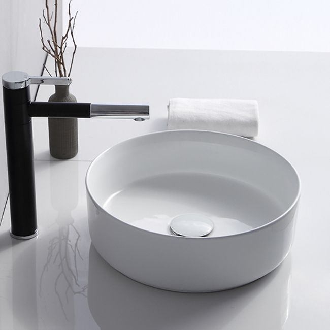 Avtoit | Modern Sink Ceramic Solid Color Round Sink