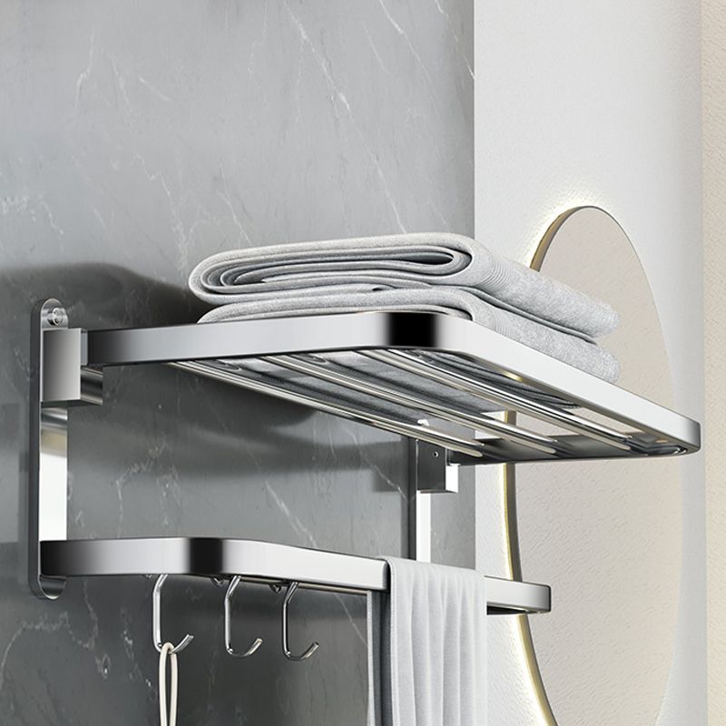 Avtoit | Polished Chrome Modern Bathroom Accessory Set in Stainless Steel with Bath Shelf/Towel Bar