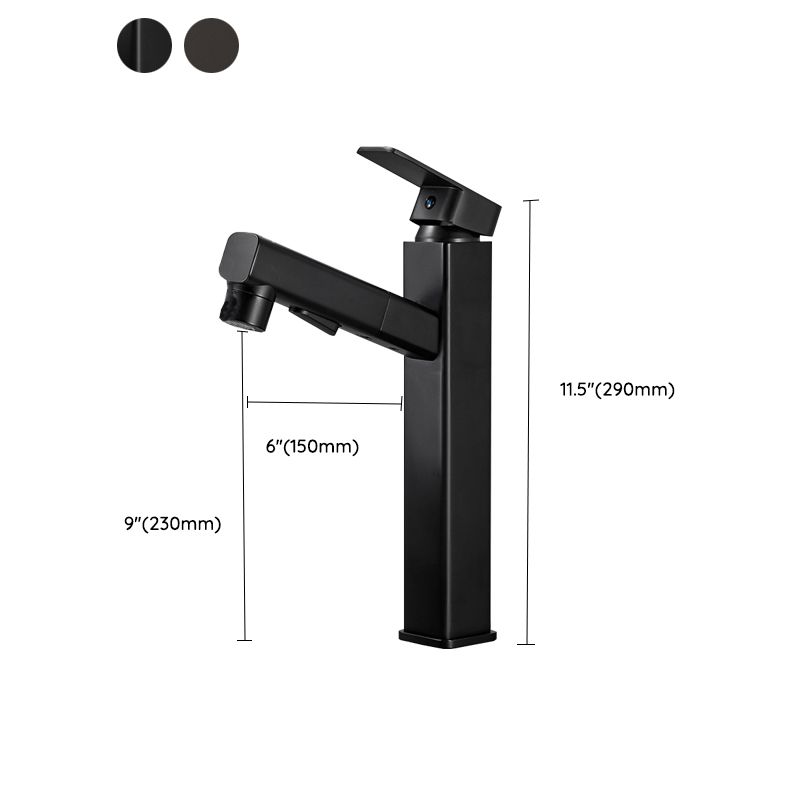 Avtoit | Contemporary bathroom sink faucet single-handle swivel spout sink faucet