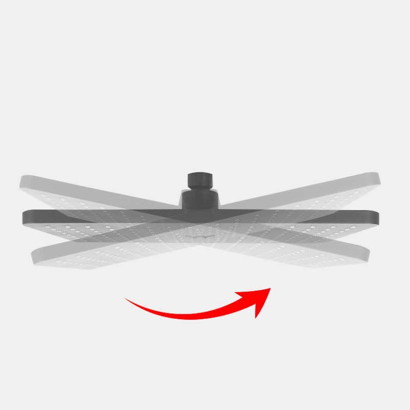 Avtoit | Rectangular Gray Showerhead Combo Standard Spray Pattern Showerhead