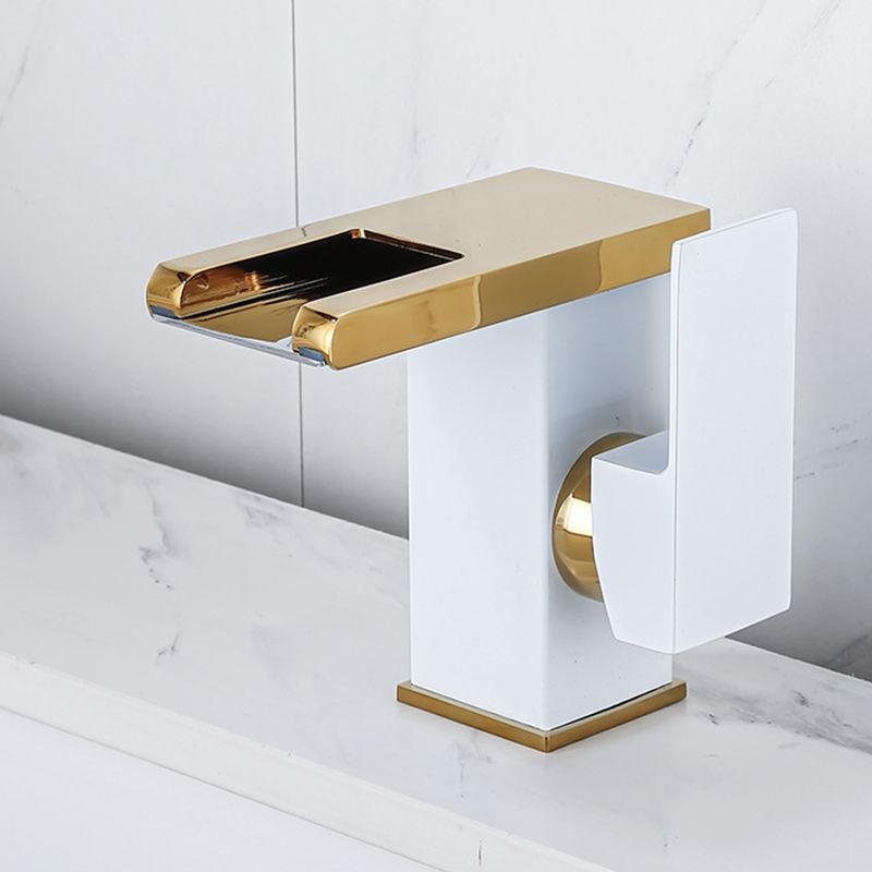 Avtoit | Contemporary Sink Faucet Solid Color Low Arc Bathroom Sink Faucet