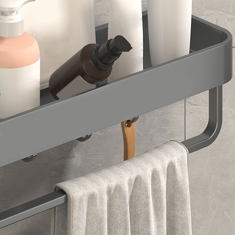 Avtoit | Modern Grey 2-piece Bathroom Accessory Set, Matte Grey, Bathroom Shelf