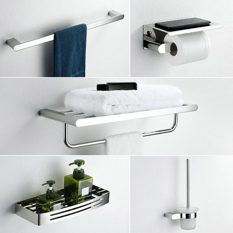Avtoit | Contemporary bathroom accessories single item or in set in silver