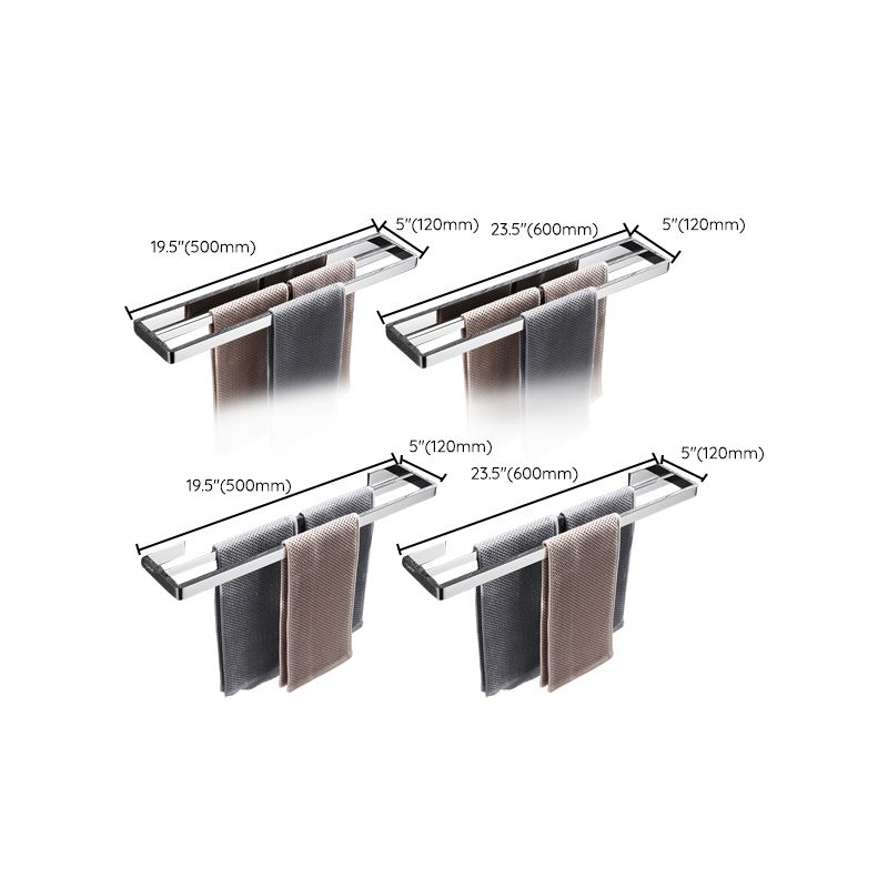 Avtoit | 5-piece modern bathroom accessories as single item or in set Polished chrome bathroom set