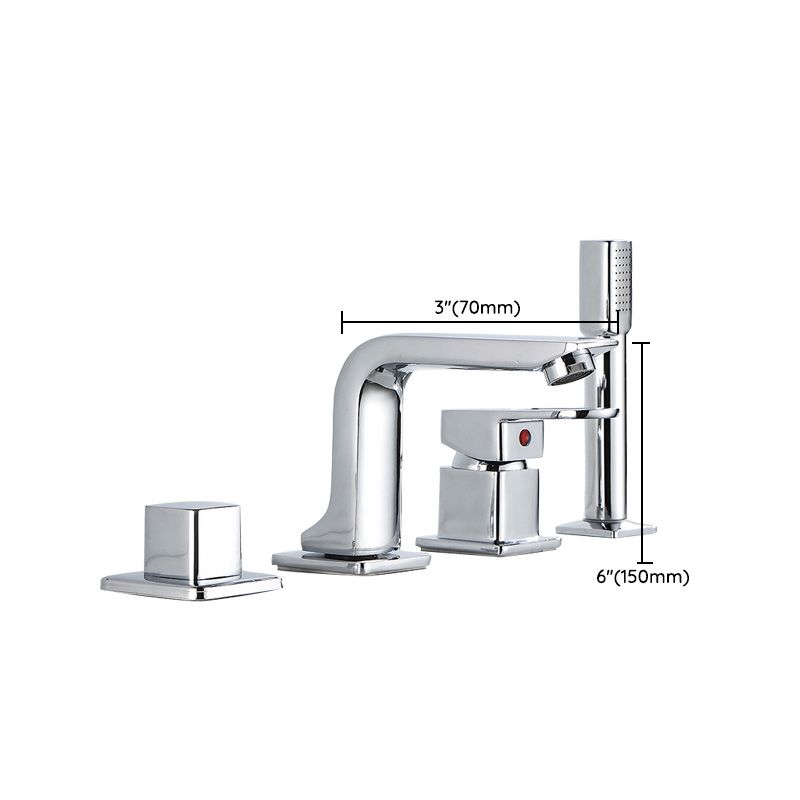 Avtoit | Wall Mounted Faucet Brass Lever Handle Bathroom Faucet Hand Shower