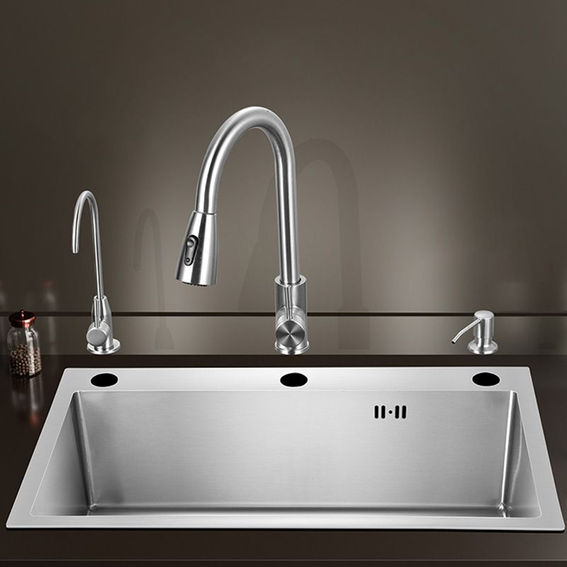 Avtoit | Contemporary Style Kitchen Sink Stainless Steel Color Fast Built-In Sink