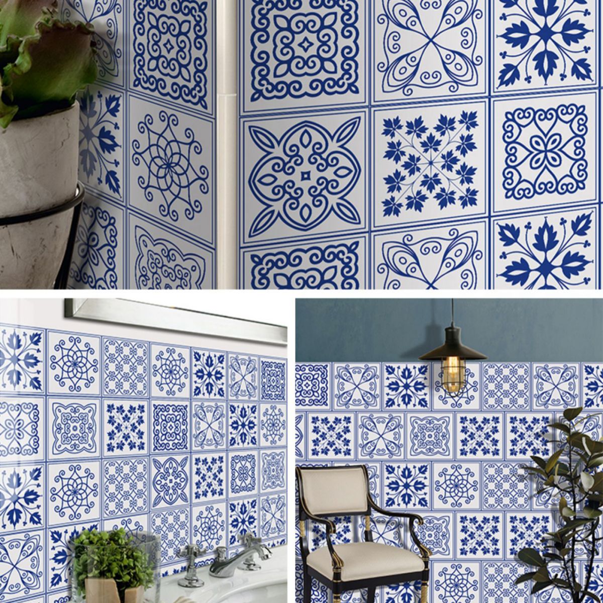 Avtoit | Square Peel & Stick Mosaic Tile PVC Waterproof Mosaic Tile Wallpaper