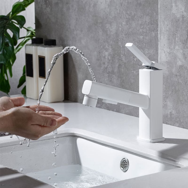 Avtoit | Lever Handle Faucet Pull-Out Basin Faucet with Swivel Spout