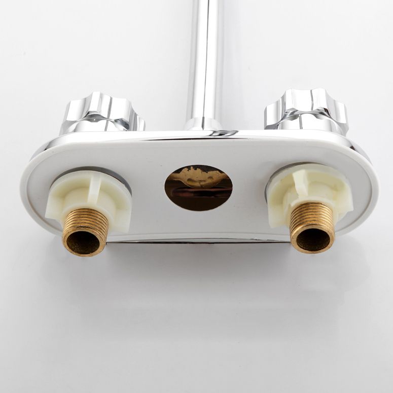 Avtoit | Circular 2-Handle Bathroom Faucet Contemporary Brass Sink Faucet