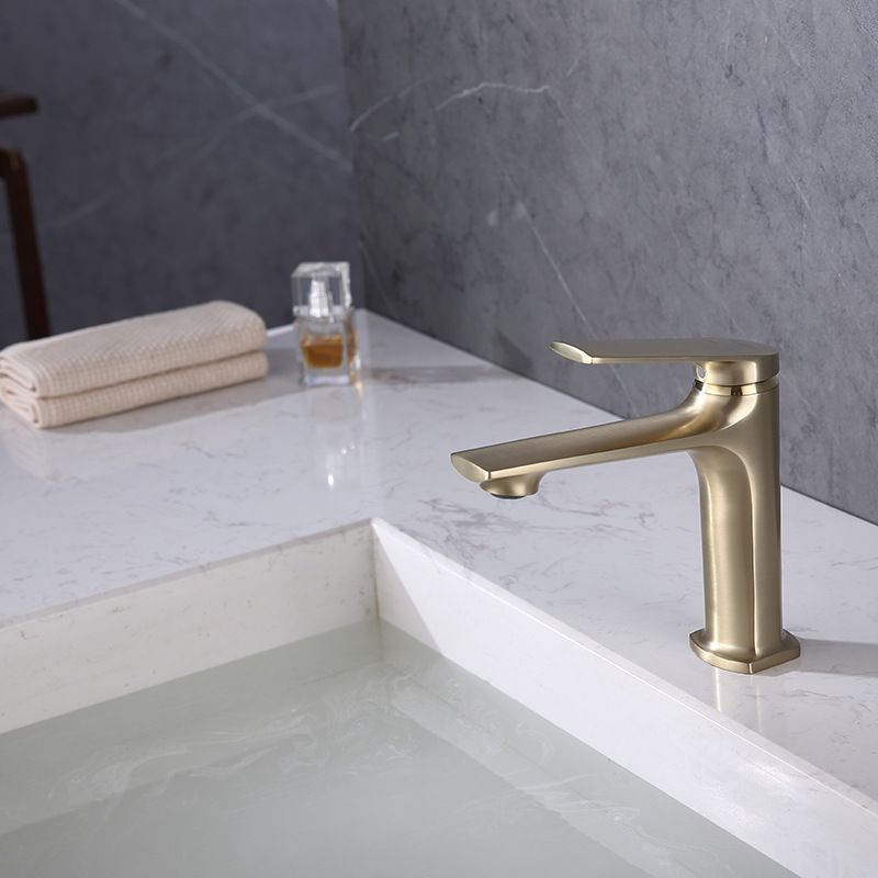 Avtoit | Modern faucet brass lever handles low arc sink bathroom faucet