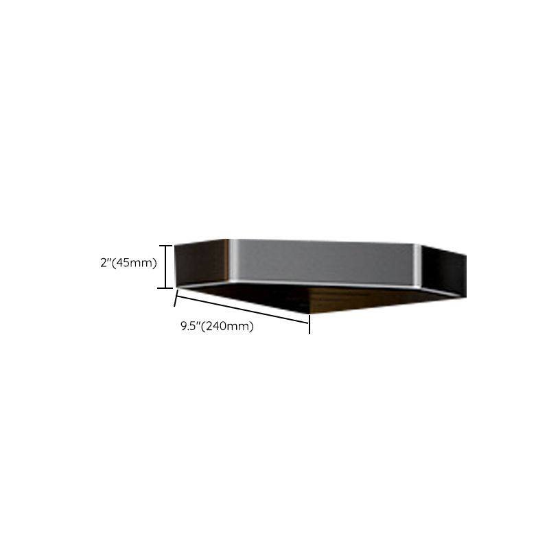Avtoit | Modern Bathroom Set with Bath Shelf/Towel Holder & Paper Holder Black Bathroom Hardware
