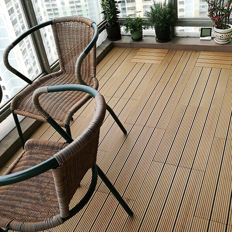 Avtoit | Wire brushed wooden floor tiles Click-Lock engineered wood for patio garden