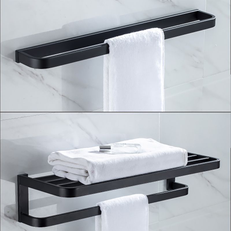 Avtoit | Modern Classic Bathroom Accessories Set in Stainless Steel Matte Black Bathrobe Hook/Towel Ring Bar