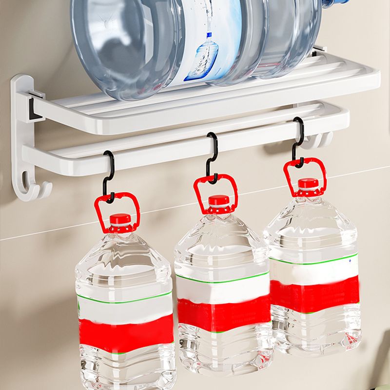 Avtoit | Contemporary Bathroom Hardware Set in White with Bath Shelf/Towel Holder/Paper Holder