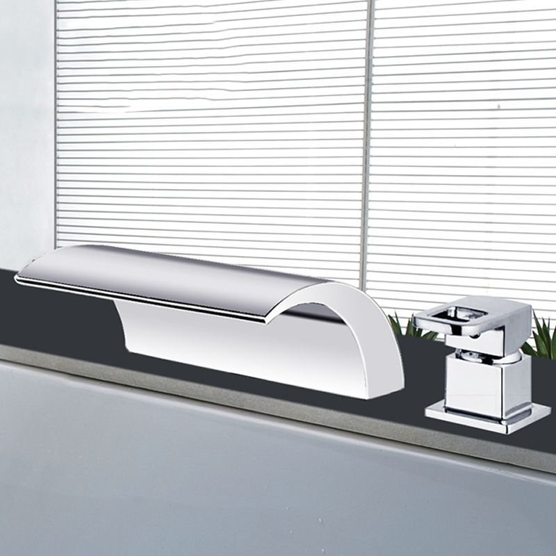 Avtoit | Modern Brass Roman Bathtub Faucet Waterfall Spout Bathtub Faucet