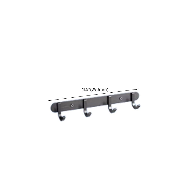 Avtoit | Contemporary bathroom accessory set made of aluminum with towel holder/bath shelf