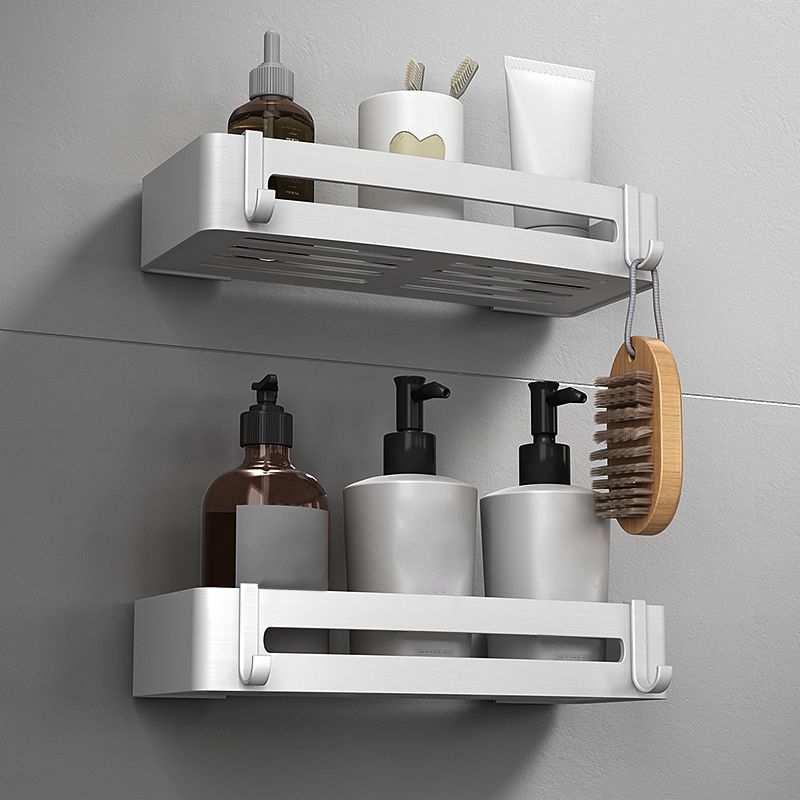 Avtoit | Silver Bathroom Accessory Set Modern Anti-Rust 1/2/3 -piece Bath Shelf