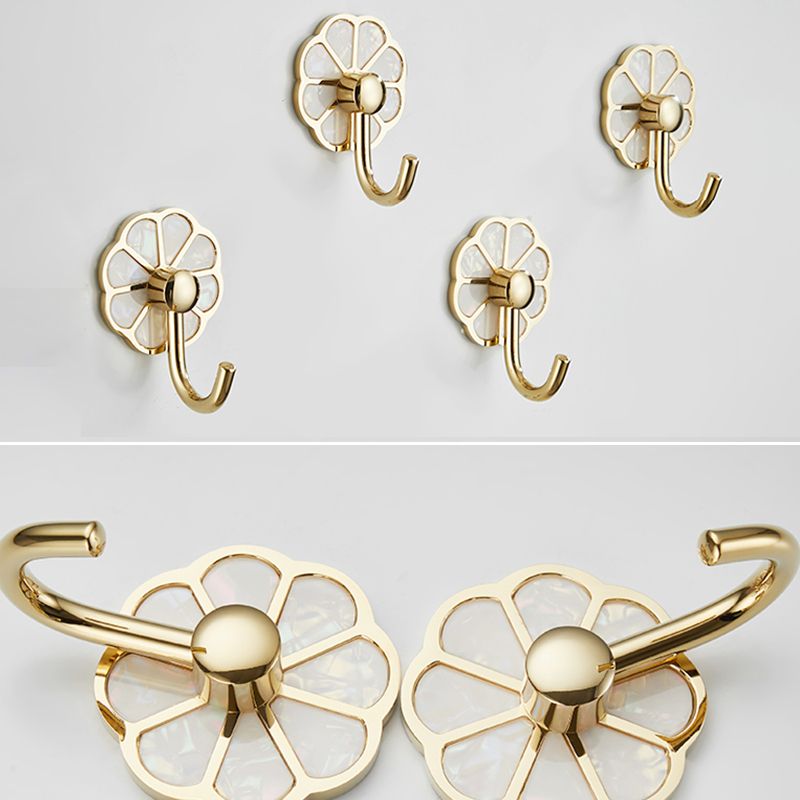 Avtoit | Polished 10-piece bathroom accessory set metal corrosion-resistant bathrobe hooks