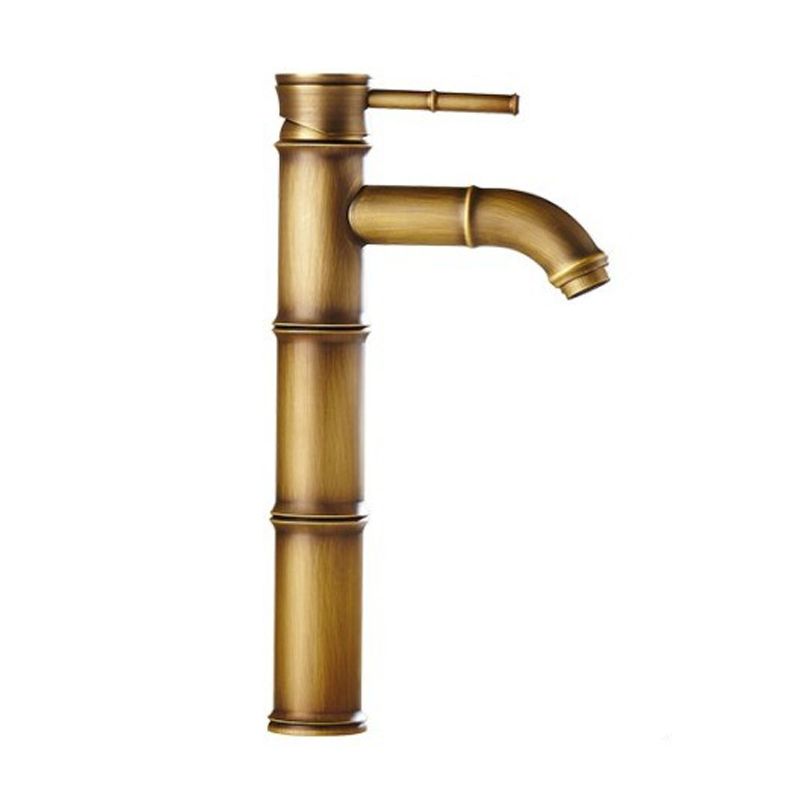 Avtoit | Farmhouse Brass Bathroom Faucet With Lever Handle Single Hole Sink Faucet