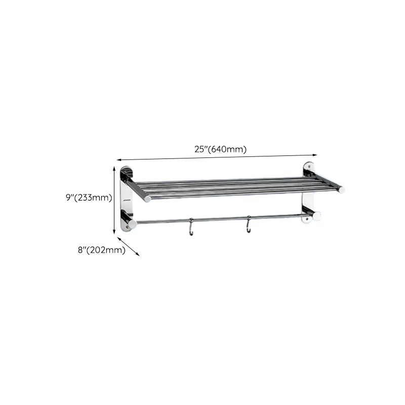 Avtoit | Contemporary bathroom accessory set made of aluminum with towel holder/bath shelf