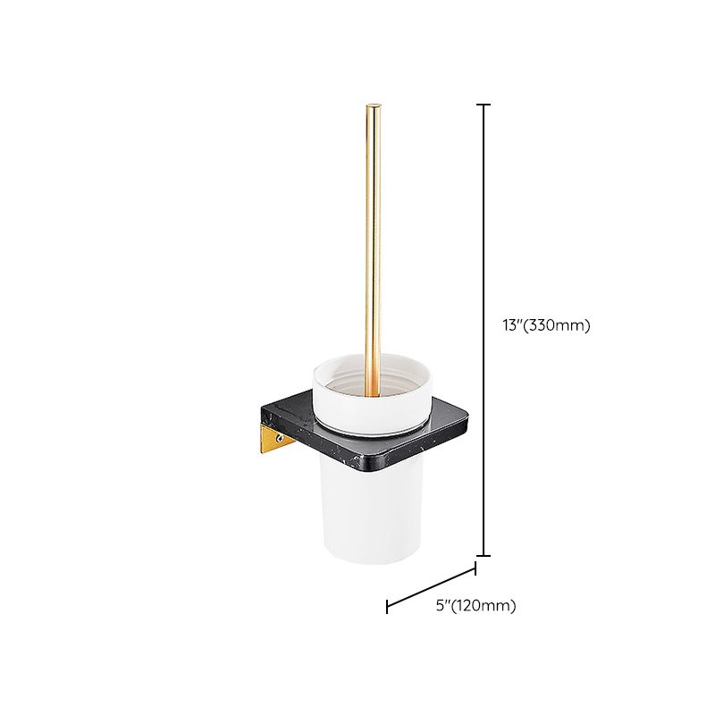 Avtoit | Metal and Marble Bathroom Minimalist Accessory as a Single Piece or in a Set in Gold