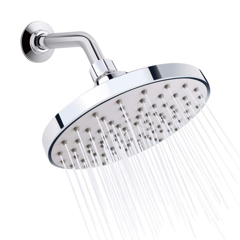 Avtoit | Round Fest Shower Head Silver Single Jet Wall Mounted Shower Head