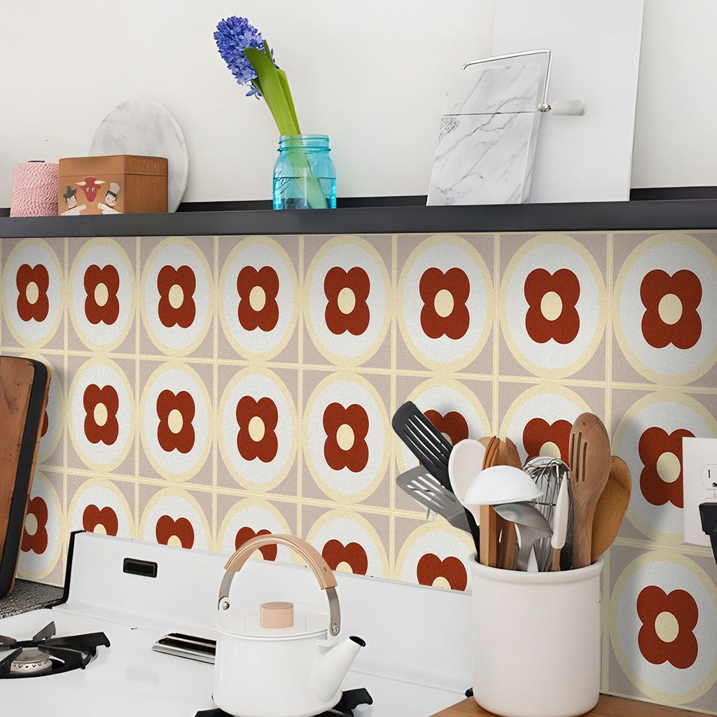 Avtoit | Square Peel & Stick Field Tile Waterproof PVC Peel and Stick Wall Tile