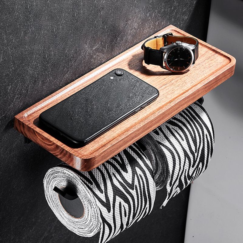 Avtoit | 7-piece bathroom accessory set wood and metal bathroom accessory hardware set