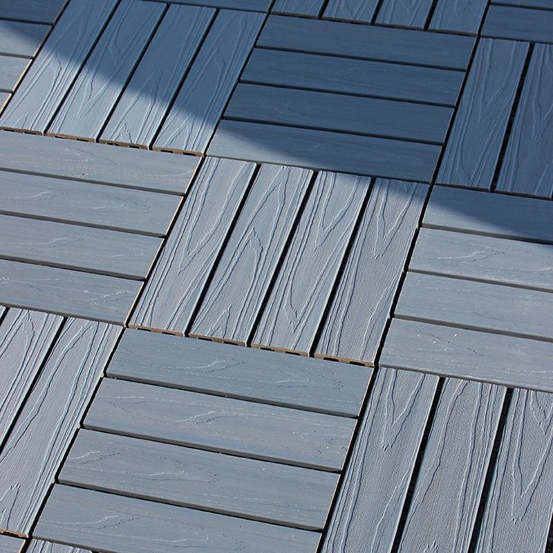 Avtoit | 12" X 12" 4-Slat Square PVC Floor Tiles Snap-Fit Installation Floor Tiles