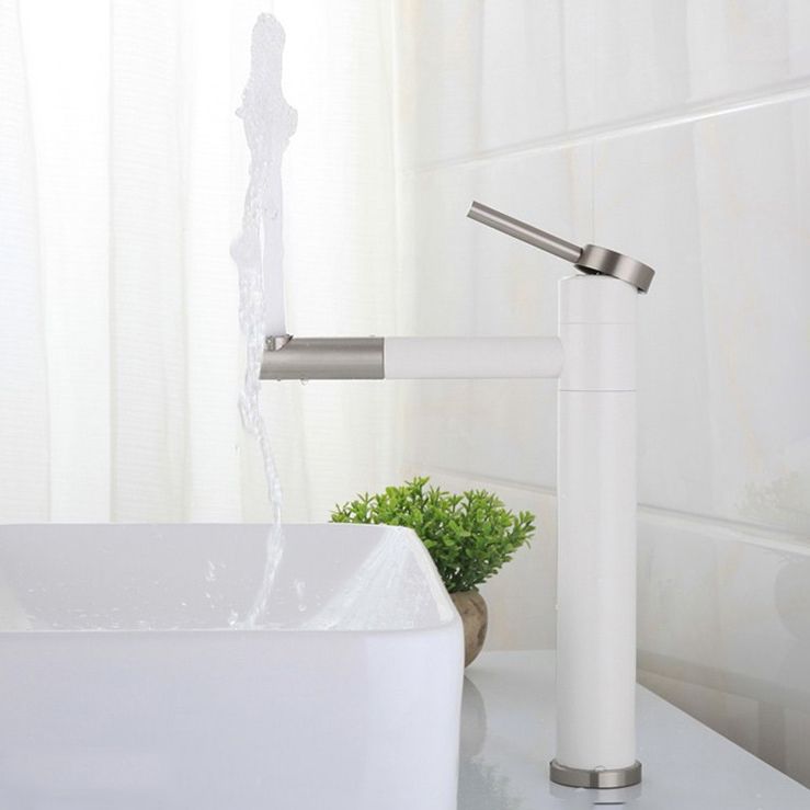 Avtoit | Modern Vessel Sink Faucet Stainless Steel Single Handle Low Arc Pull Down Vessel Faucet