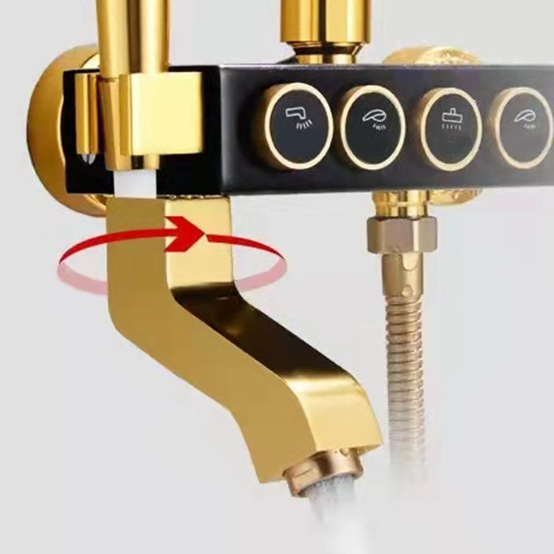 Avtoit | Modern adjustable swivel shower head metal shower fixture on the wall