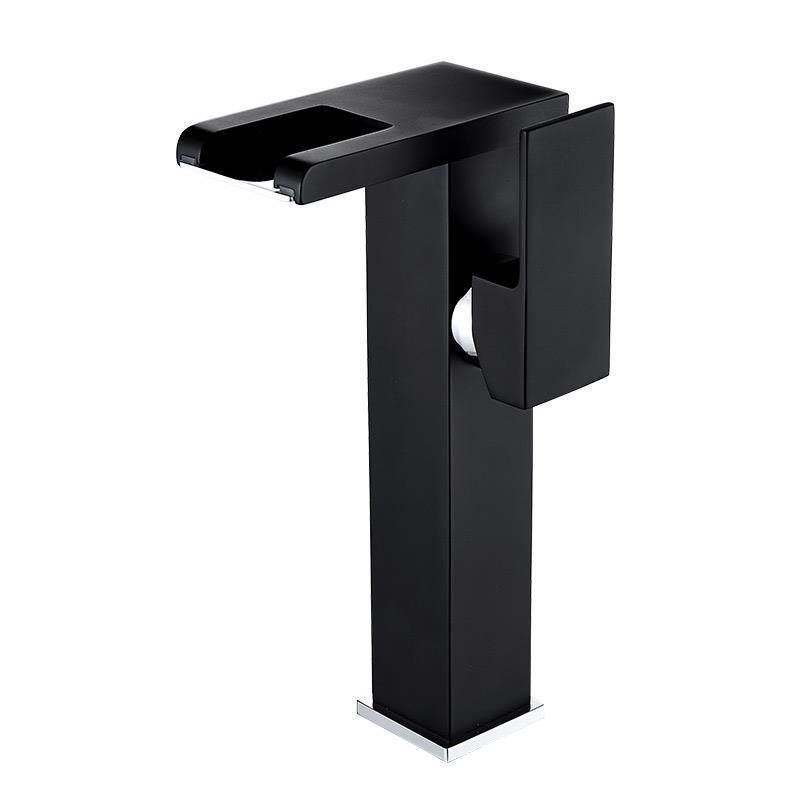 Avtoit | Modern Faucet for Sink Brass Lever Handles LED Waterfall Sink Mixer