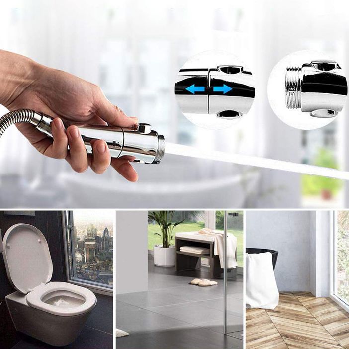 Avtoit | Contemporary Hand Shower Head Silver 3-Spray Pattern Wall Mounted Shower Head