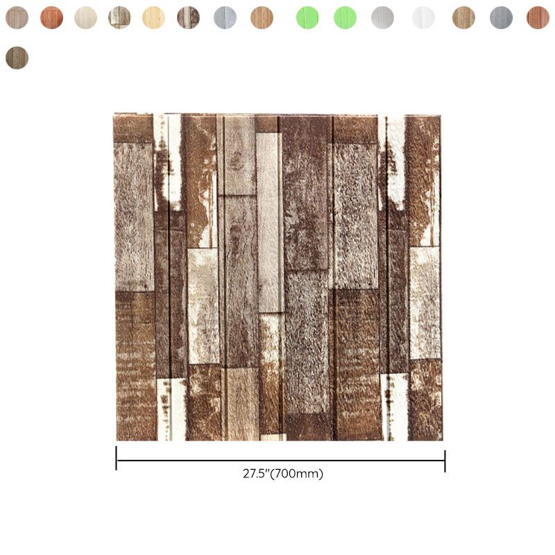 Avtoit | Modern Wall Paneling Peel and Stick Wood Look Design Rectangular Wall Paneling
