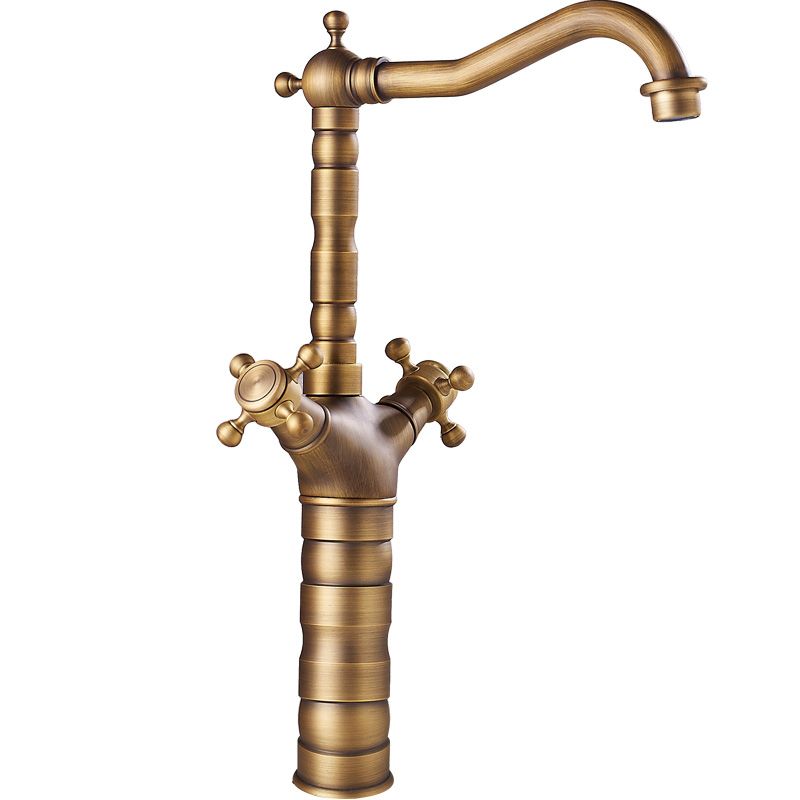Avtoit | Deck Mounted Copper Roman Tub Faucet Double Handles Roman Tub Faucet Set