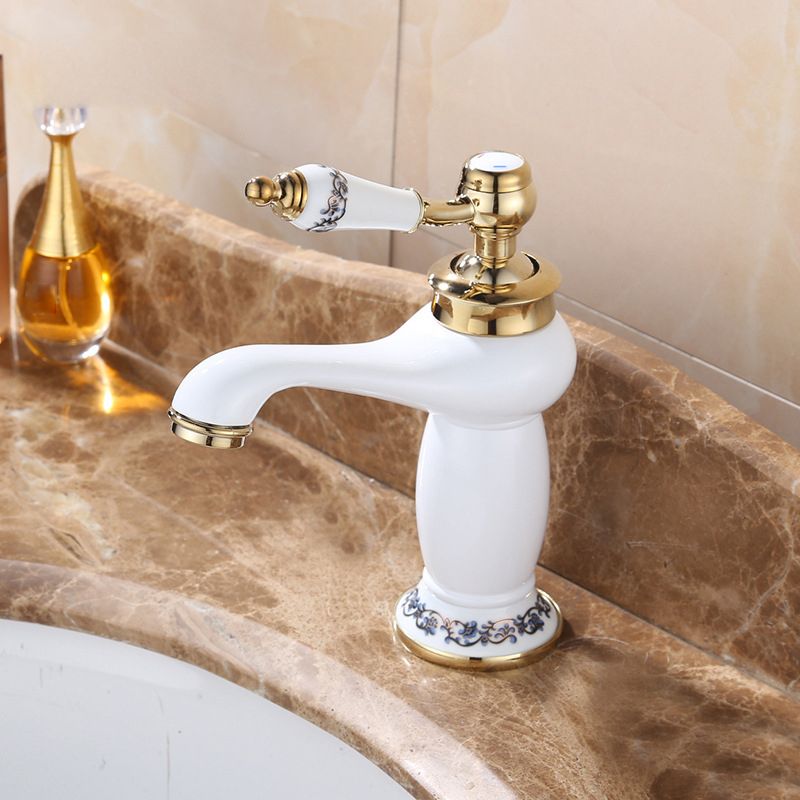 Avtoit | Luxury Vessel Faucet Brass Lever Handles Low Arc Sink Faucet