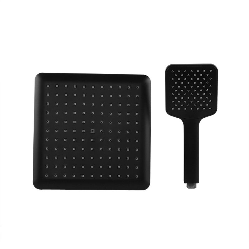 Avtoit | Modern square matte black shower head rainfall shower head combo