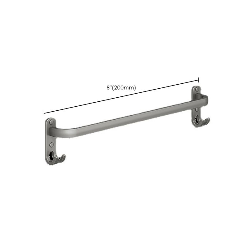 Avtoit | 2-piece modern bathroom accessory set made of aluminum matte gray towel bar
