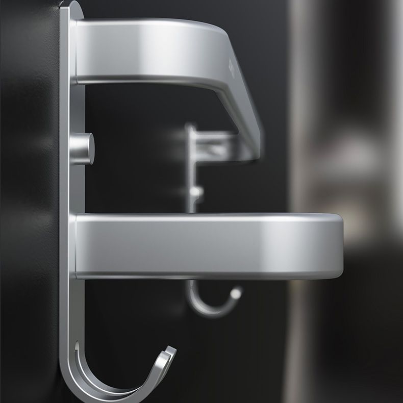 Avtoit | 7-piece Bathroom Accessory Set Modern Aluminum Bathroom Set in Silver