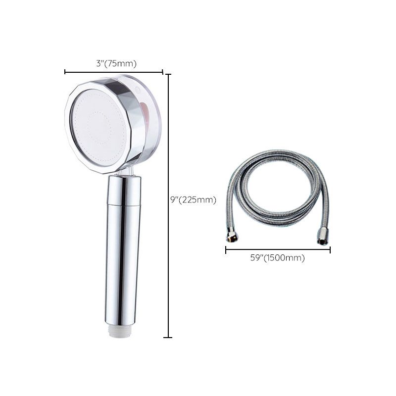 Avtoit | Contemporary Shower Head Combination Handheld Shower Plastic Wall Mounted Silver Shower Head