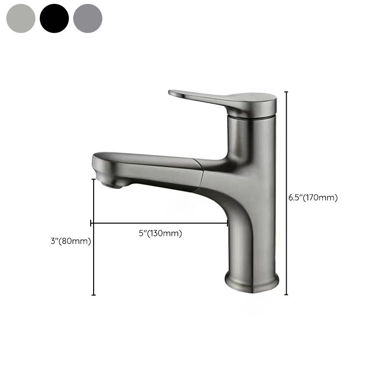 Avtoit | Modern Vessel Faucet Copper Single Handle Pull Down Vessel Faucet