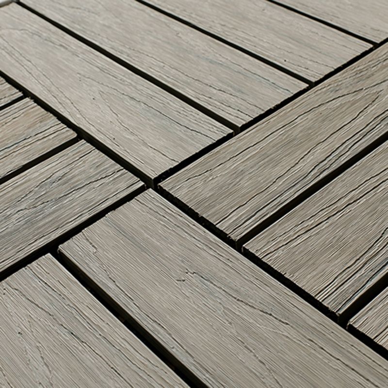 Avtoit | Square Patio Tiles Interlocking Striped Pattern Deck Board