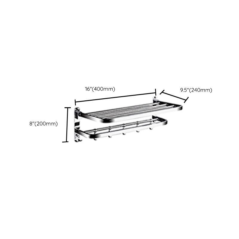 Avtoit | Classic Polished Chrome Bathroom Accessory Set Towel Holder/Paper Holder/Robe Hooks Included