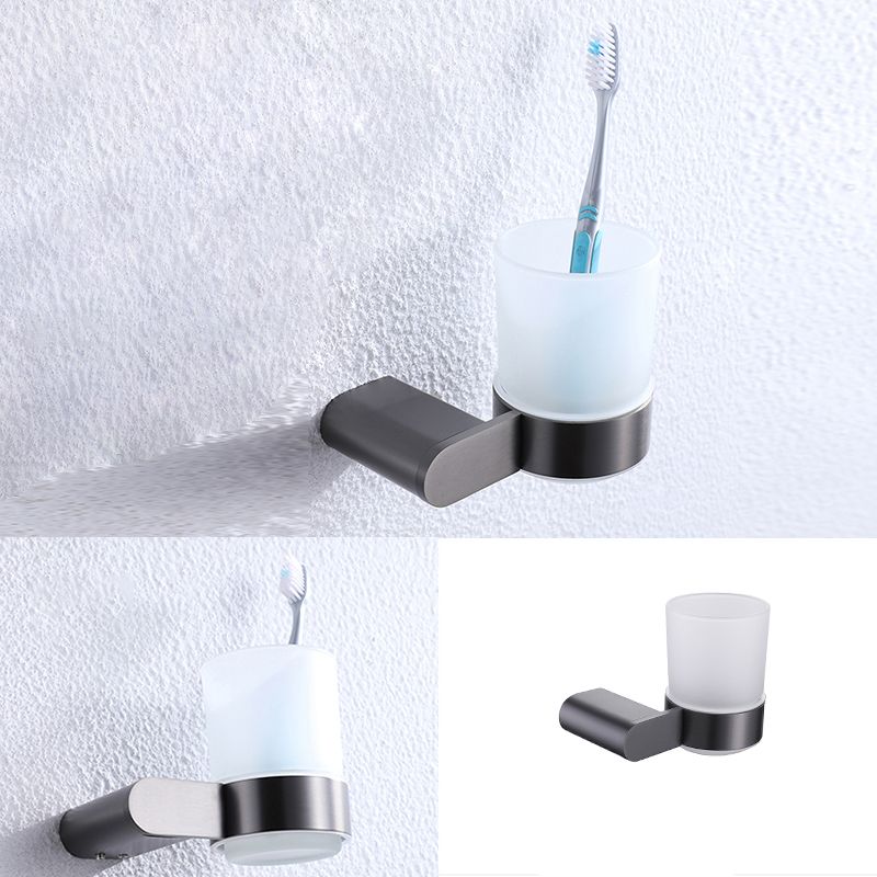 Avtoit | Dark gray modern bathroom accessory set stainless steel bathroom accessory set