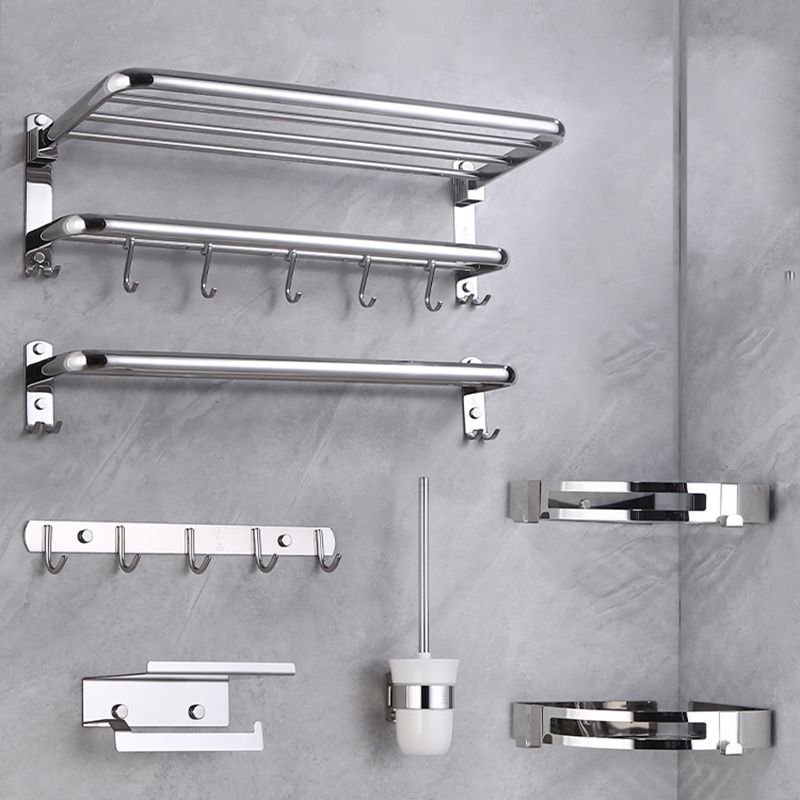 Avtoit | Modern Bathroom Set with Bathroom Shelf/Towel Bar Polished Chrome Bathroom Accessory Set